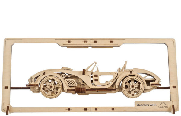 2.5D wooden car puzzle