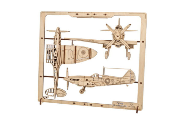2.5D wooden aircraft model