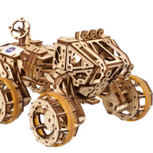 Mechanical wooden mars rover